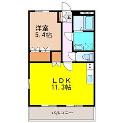 岩松駅 徒歩19分 2階の物件間取画像